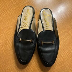 Sam Edelman bit mule slip on loafers/mules 6.5 black
